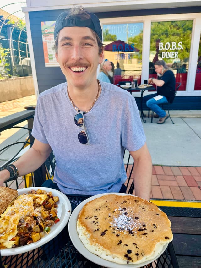 Mmmm. Carbs. Bob's Diner in Louisville, CO.